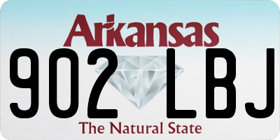 AR license plate 902LBJ