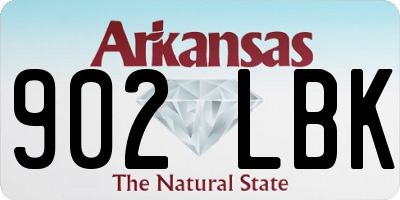 AR license plate 902LBK