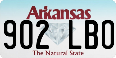 AR license plate 902LBO