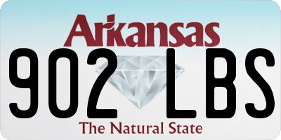 AR license plate 902LBS