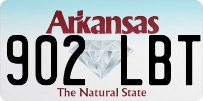 AR license plate 902LBT