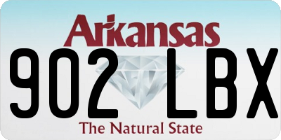 AR license plate 902LBX