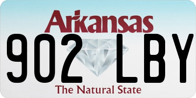 AR license plate 902LBY