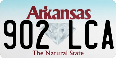 AR license plate 902LCA