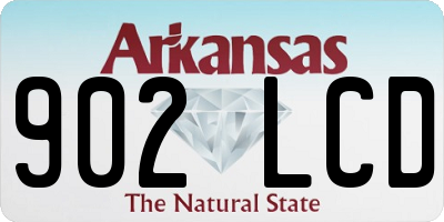 AR license plate 902LCD