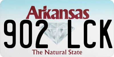 AR license plate 902LCK