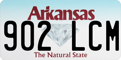AR license plate 902LCM