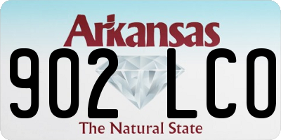AR license plate 902LCO