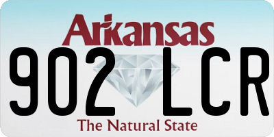 AR license plate 902LCR