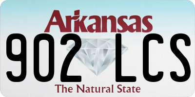 AR license plate 902LCS