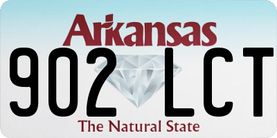 AR license plate 902LCT