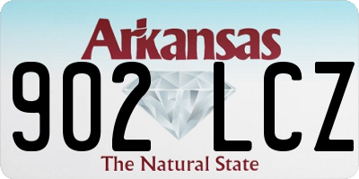 AR license plate 902LCZ