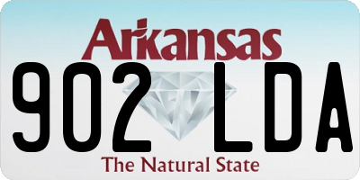 AR license plate 902LDA