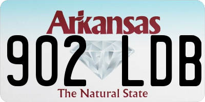 AR license plate 902LDB