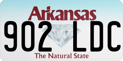 AR license plate 902LDC