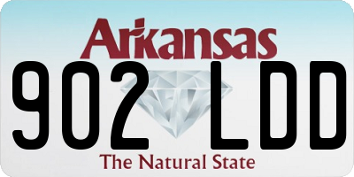 AR license plate 902LDD