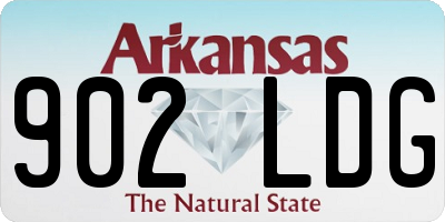 AR license plate 902LDG