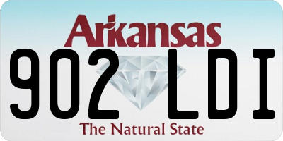 AR license plate 902LDI