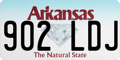 AR license plate 902LDJ