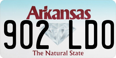 AR license plate 902LDO