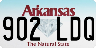 AR license plate 902LDQ