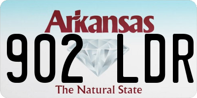 AR license plate 902LDR