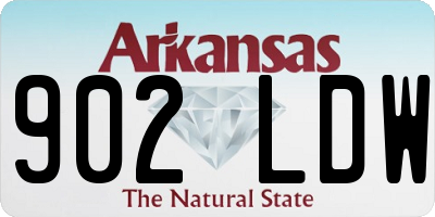 AR license plate 902LDW