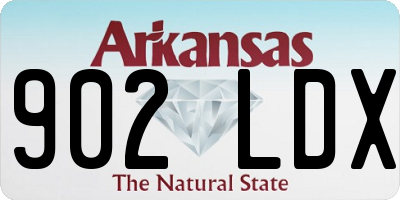 AR license plate 902LDX