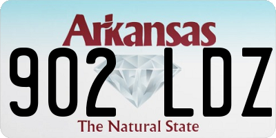 AR license plate 902LDZ