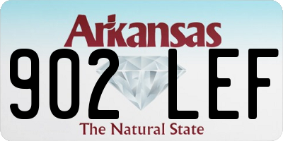 AR license plate 902LEF