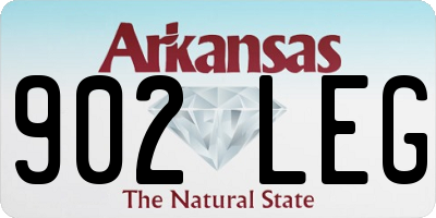 AR license plate 902LEG