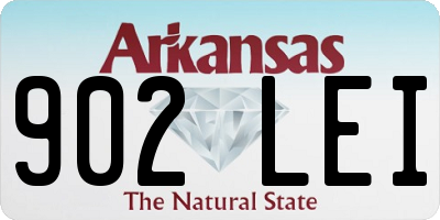 AR license plate 902LEI