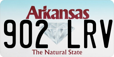 AR license plate 902LRV