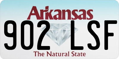 AR license plate 902LSF