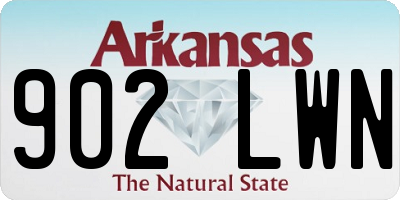 AR license plate 902LWN