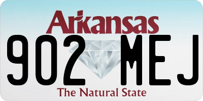 AR license plate 902MEJ