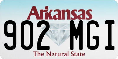 AR license plate 902MGI