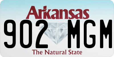 AR license plate 902MGM