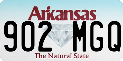 AR license plate 902MGQ