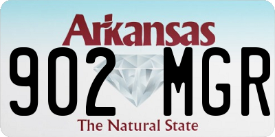 AR license plate 902MGR