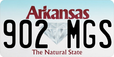 AR license plate 902MGS