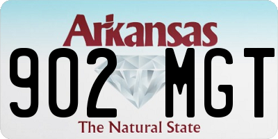 AR license plate 902MGT