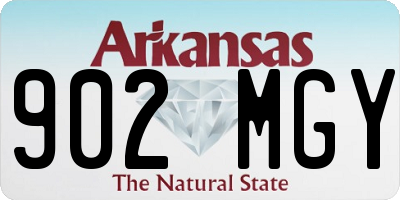 AR license plate 902MGY