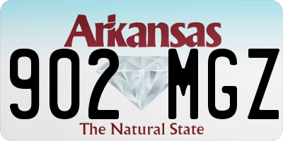 AR license plate 902MGZ