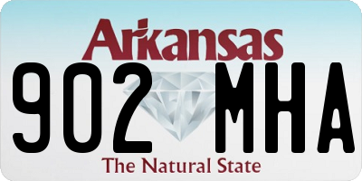 AR license plate 902MHA
