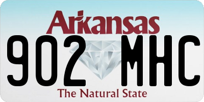 AR license plate 902MHC