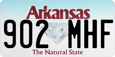 AR license plate 902MHF