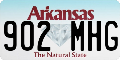 AR license plate 902MHG
