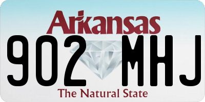 AR license plate 902MHJ