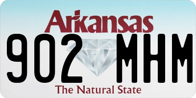 AR license plate 902MHM